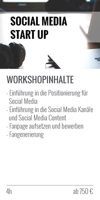 Social Media Start Up Workshop